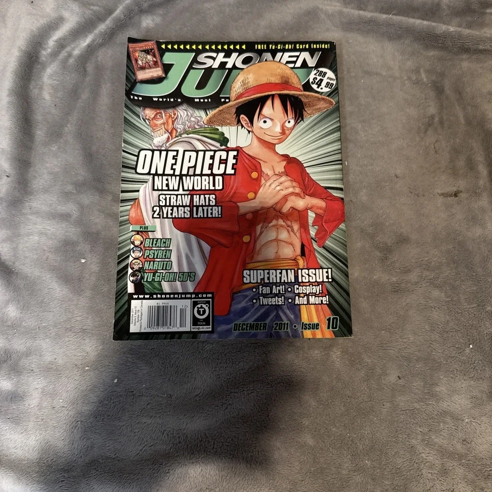 Shonen Jump Vol 9 Issue 10 Dec 2011 One Piece Bleach Naruto Yu-Gi-Oh Psyren